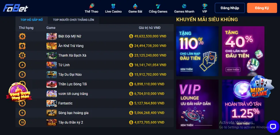 Ưu đãi thể thao độc quyền 138bet login